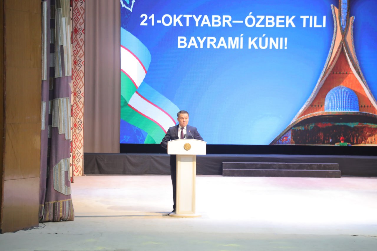 Ózbek tili bayramınıń 36 jıllıǵı keń túrde belgilendi