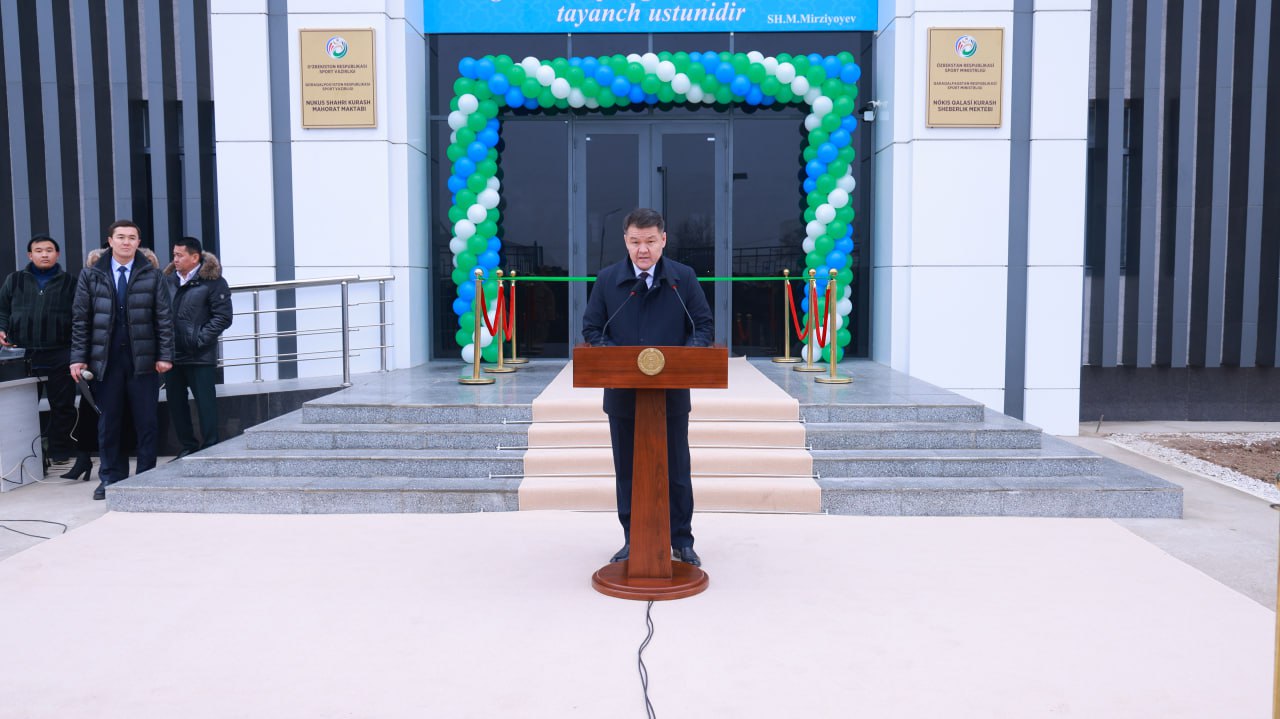 Кураш маҳорати мактаби фойдаланишга топширилди