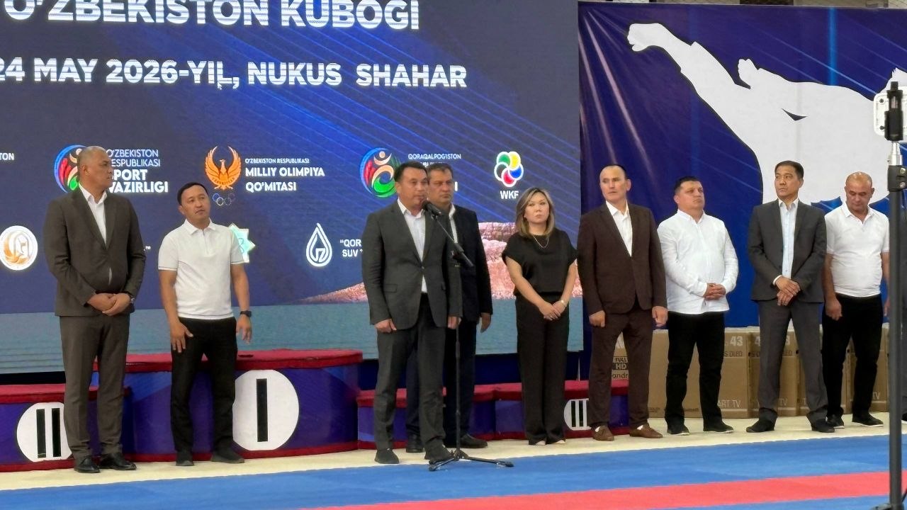 Каратэ WKF бойынша Өзбекстан кубогының ашылыў мәресими өткерилди