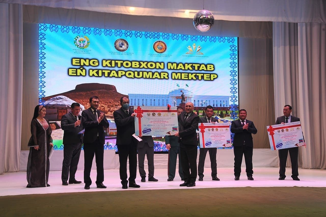 “Энг яхши китобхон мактаб” танлови ғолиблари тақлирланди