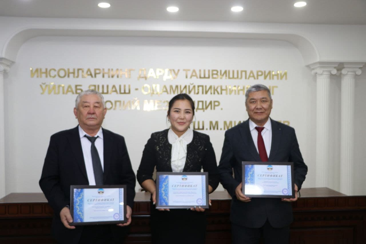 Грант жеңимпазларына сертификатлар тапсырылды