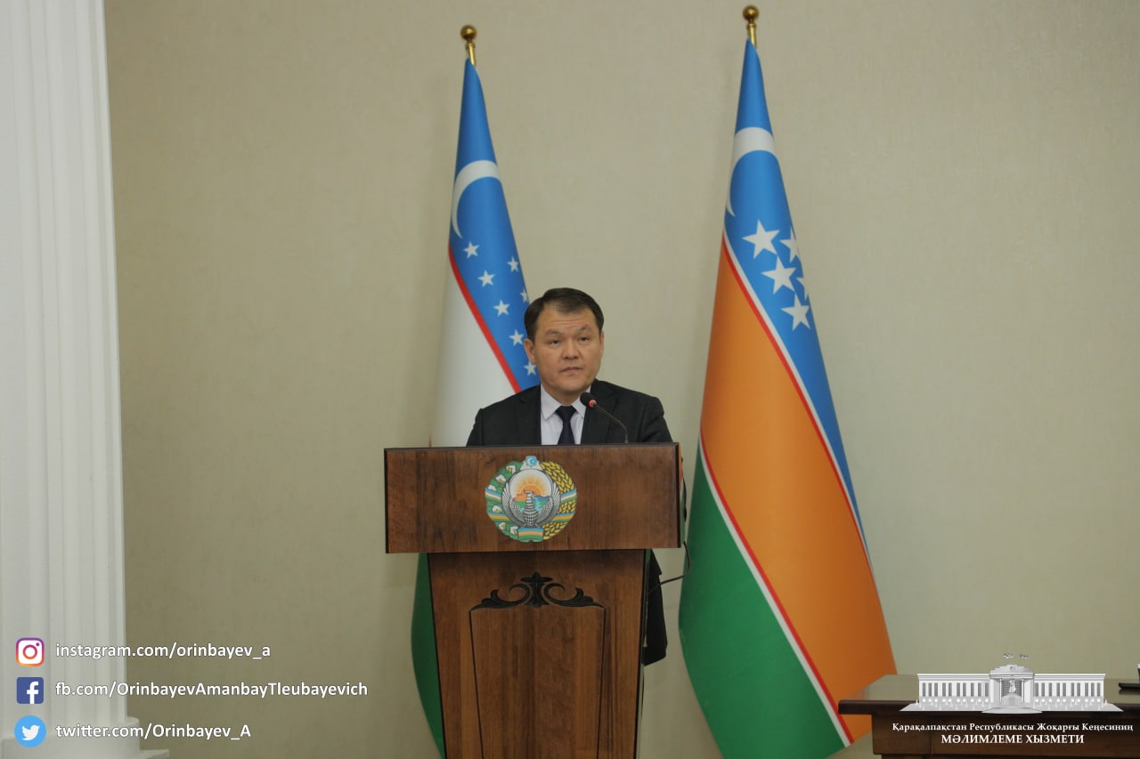 Qaraqalpaqstan Respublikası Joqarǵı Keńesiniń Baslıǵı Amanbay Orınbaev Qaraózek rayonında boldı