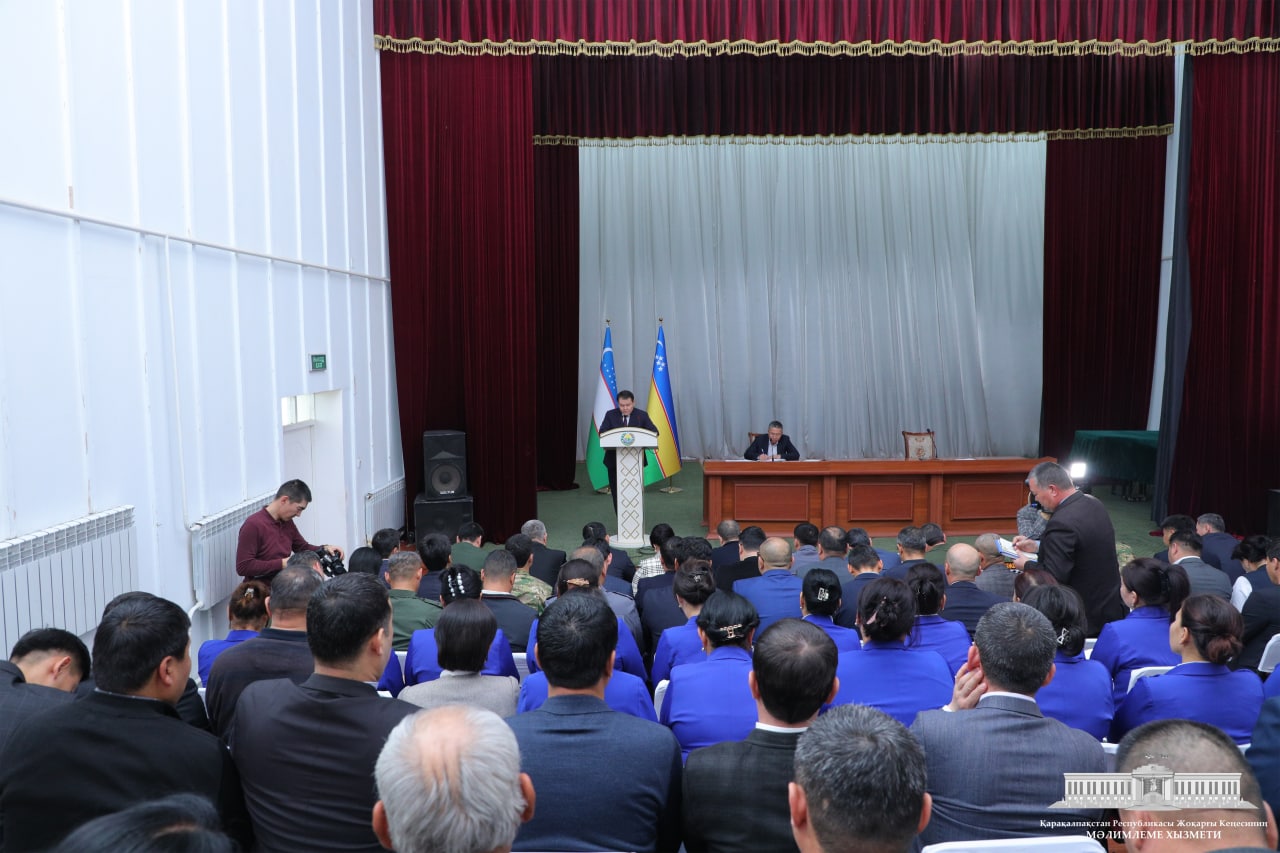 Qaraqalpaqstan Respublikası Joqarǵı Keńesiniń Baslıǵı Amanbay Orınbaev Kegeyli rayonında boldı