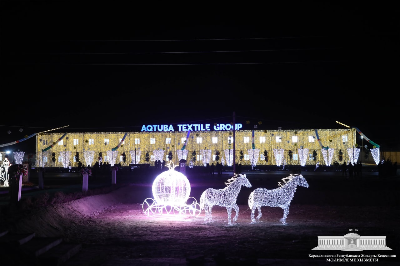 Kegeyli rayonı Aqtuba awıl puqaralar jıyını aymaǵınan "Aqtuba textil group" kárxanası boy tikledi.