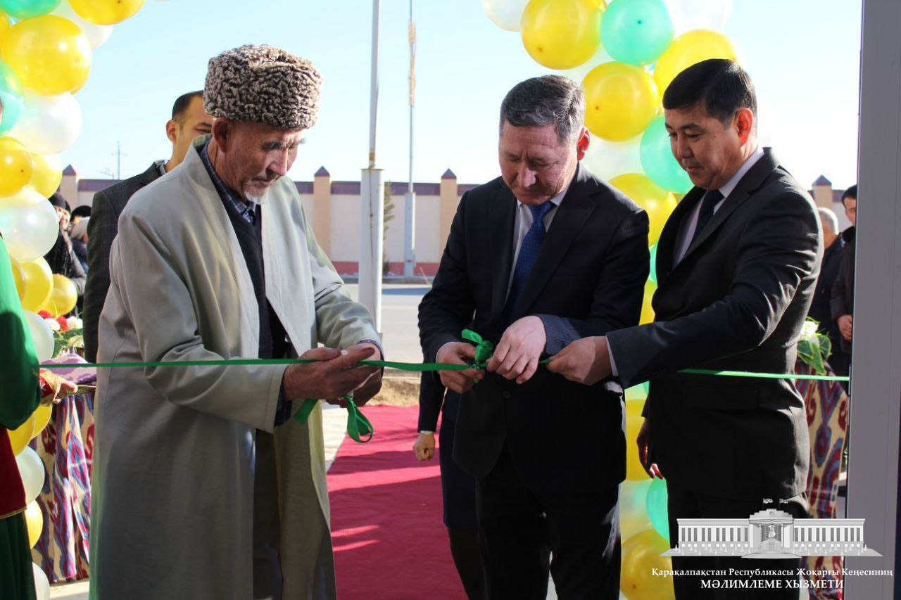 Moynaq rayonında Ruwxıylıq hám aǵartıwshılıq orayınıń jańa imaratı paydalanıwǵa tapsırıldı