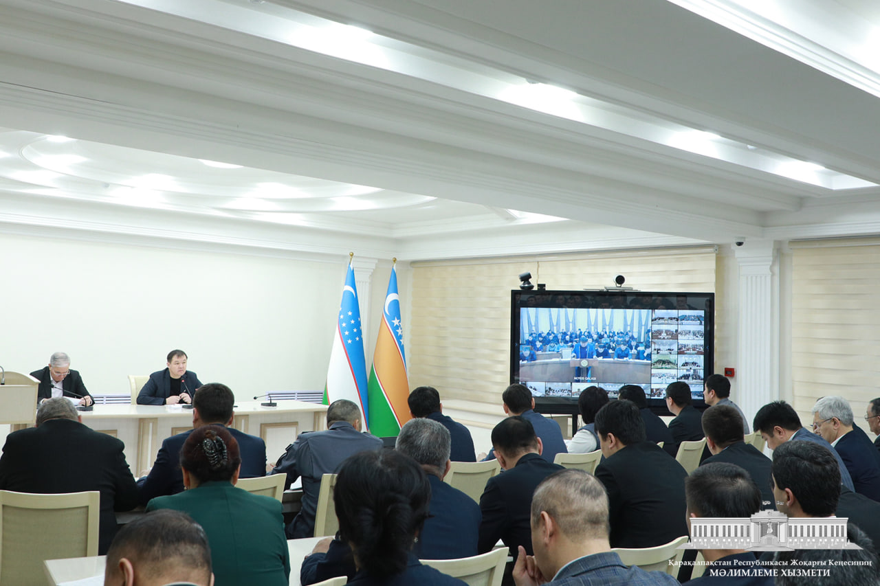 Joqarǵı Keńes Baslıǵı atqarıw tártibin bekkemlew, basshılardıń juwapkershiligi hám jumıs alıp barıw nátiyjeliligin arttırıw haqqındaǵı máselelerge arnalǵan videoselektor májilisin ótkerdi