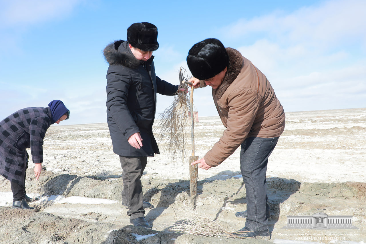 Aral teńiziniń ultanın «jasıl lipas»qa aylandırıw boyınsha jumıslarǵa Joqarǵı Keńes deputatları ózleriniń úlesin qosıp atır