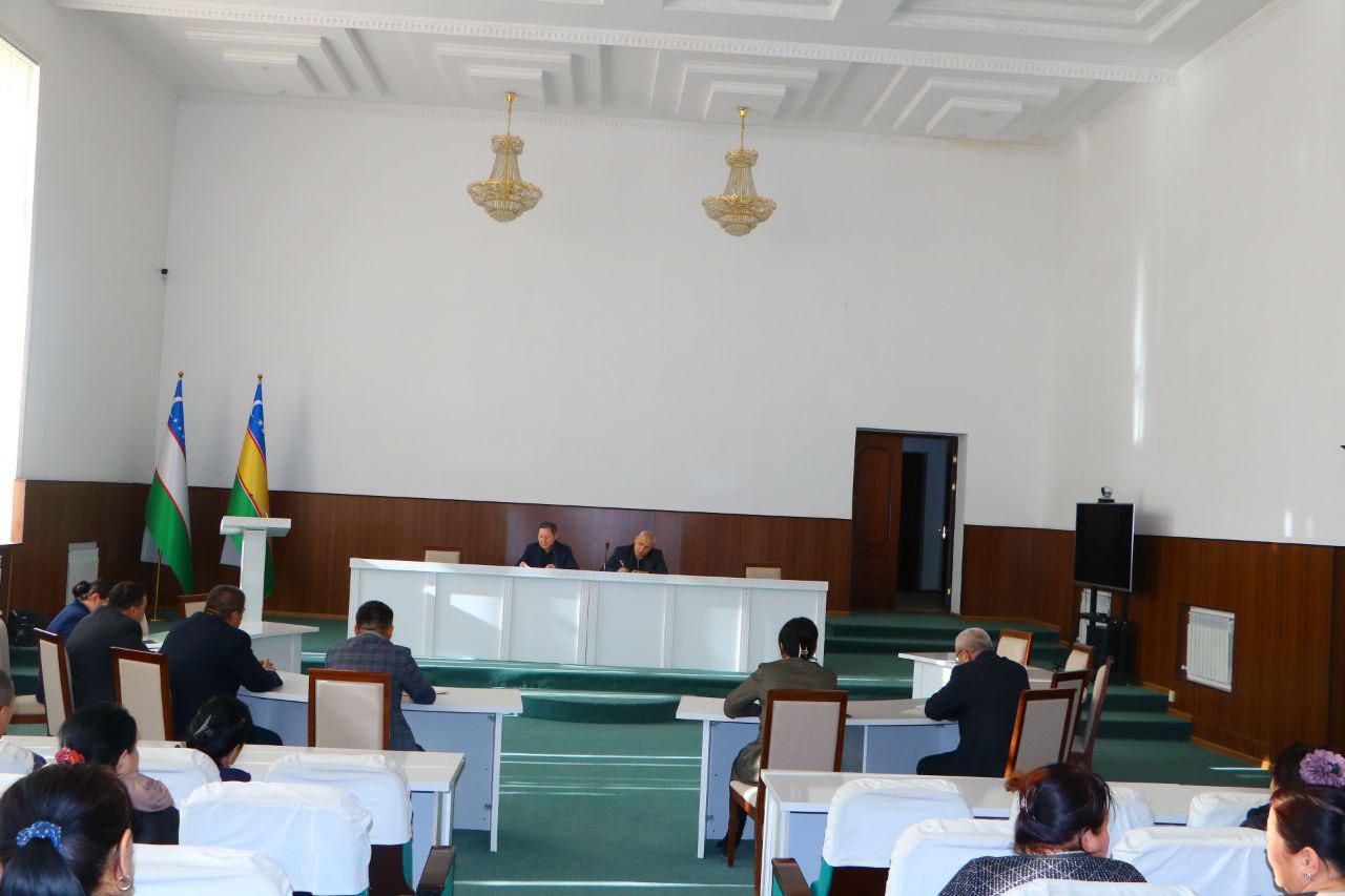 Berilgen tapsırmalardıń orınlanıwı boyınsha wazıypalar belgilep alındı