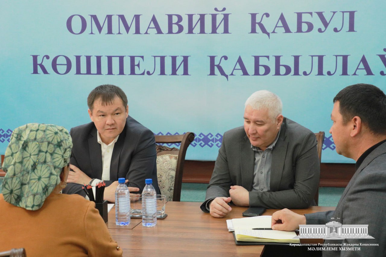 Puqaralardıń mashqalalarına sheshim tabıw boyınsha Joqarǵı Keńes Baslıǵınıń jeke qabıllawı bolıp ótti