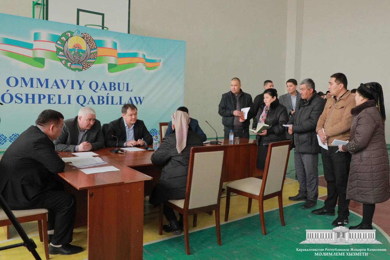 Qoraqalpog'iston Respublikasi Jo'qorg'i Kenges Raisi Amanbay Orыnbaev sayyor qabul o'tkazdi