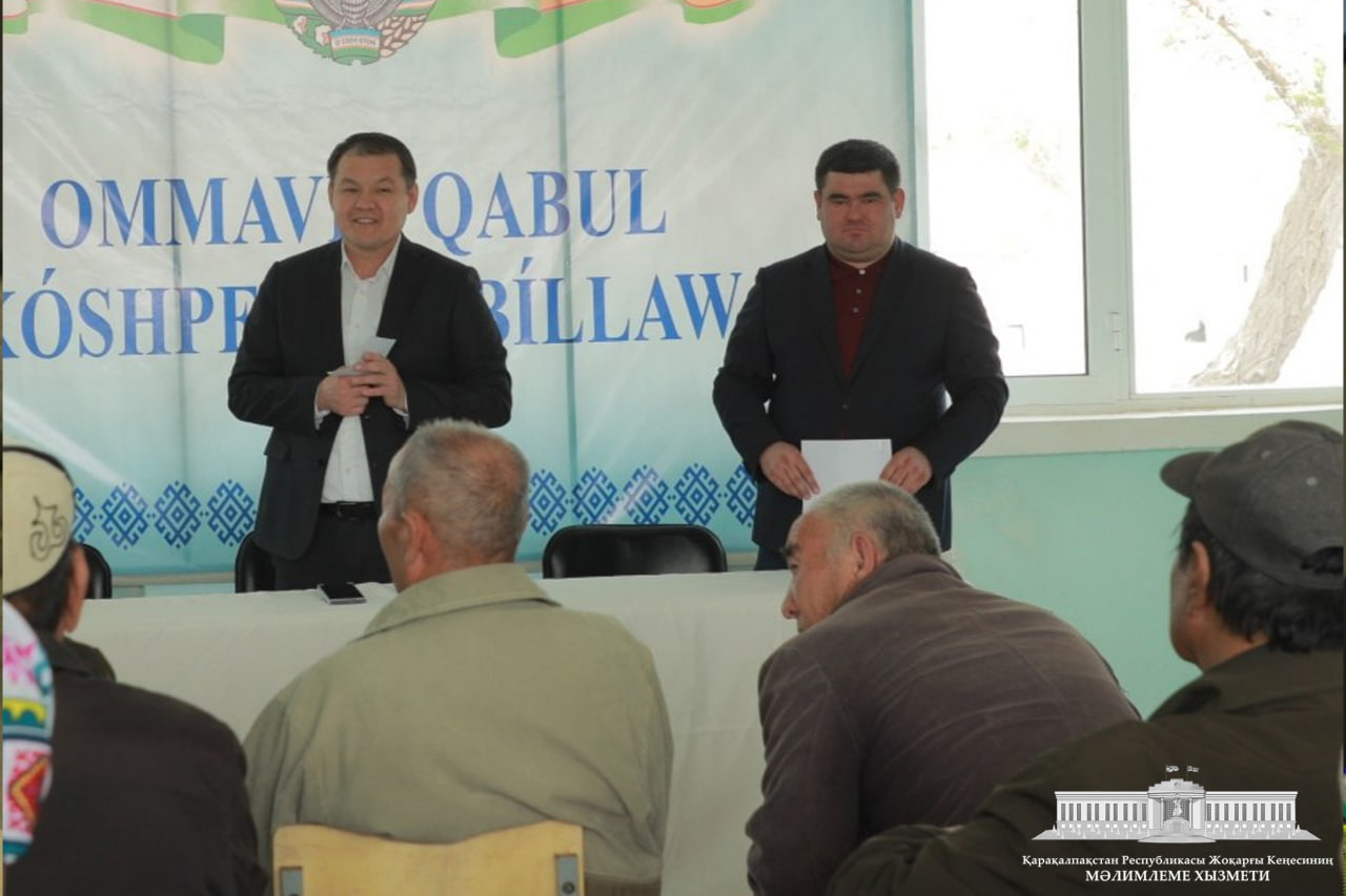 Joqarǵı Keńes Baslıǵı respublikamızdıń eń shetki aymaǵı bolǵan Bostan elatlı punkti turǵınları menen ushırastı
