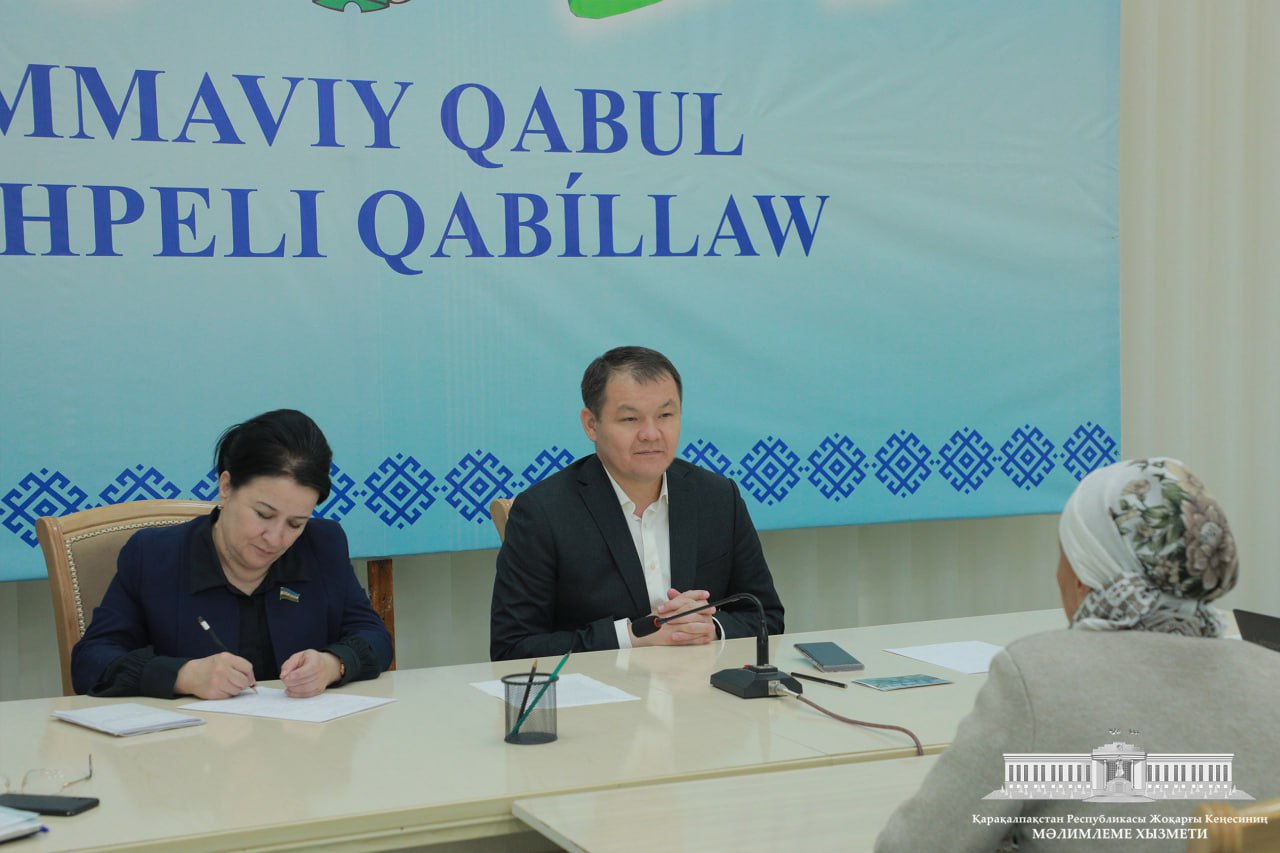 Alıs Qaraqalpaqstan posyolkasında Qaraqalpaqstan Respublikası Joqarǵı Keńesi Baslıǵınıń jeke qabıllawı bolıp ótti