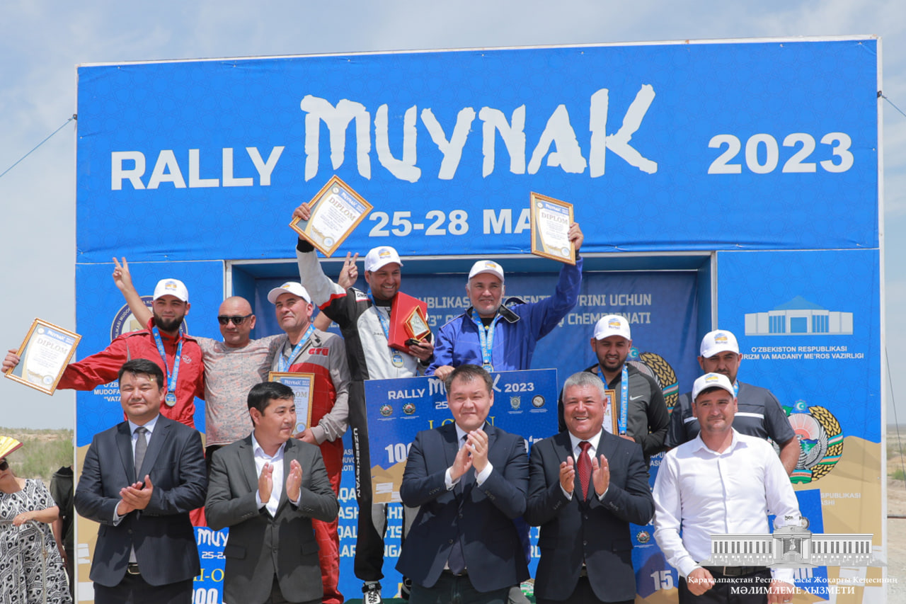 “Rally Muynak – 2023” avtoralli jarısı jeńimpazları sıylıqlandı