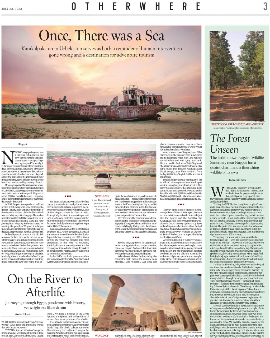 Dúnyadaǵı eń iri xabar saytlarınıń birinde Qaraqalpaqstannıń turistlik potencialı haqqında maqala járiyalandı