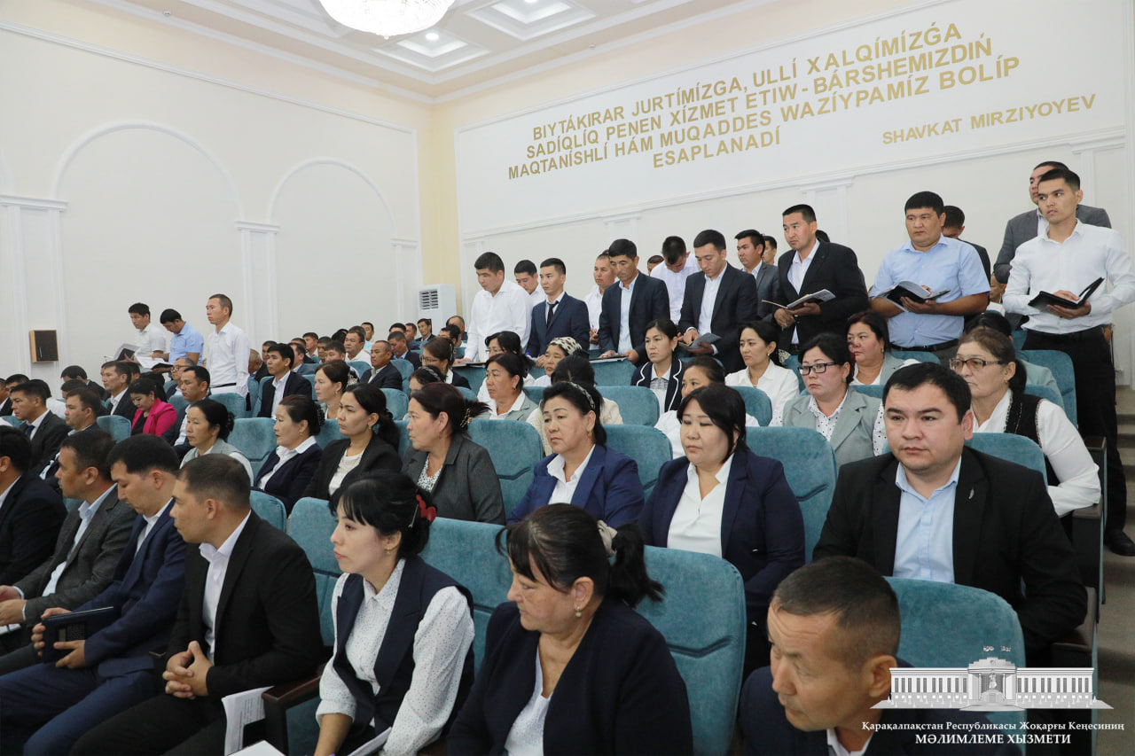 Shımbay rayonında alıp barılıp atırǵan jumıslar sın kóz-qarasta talqılandı