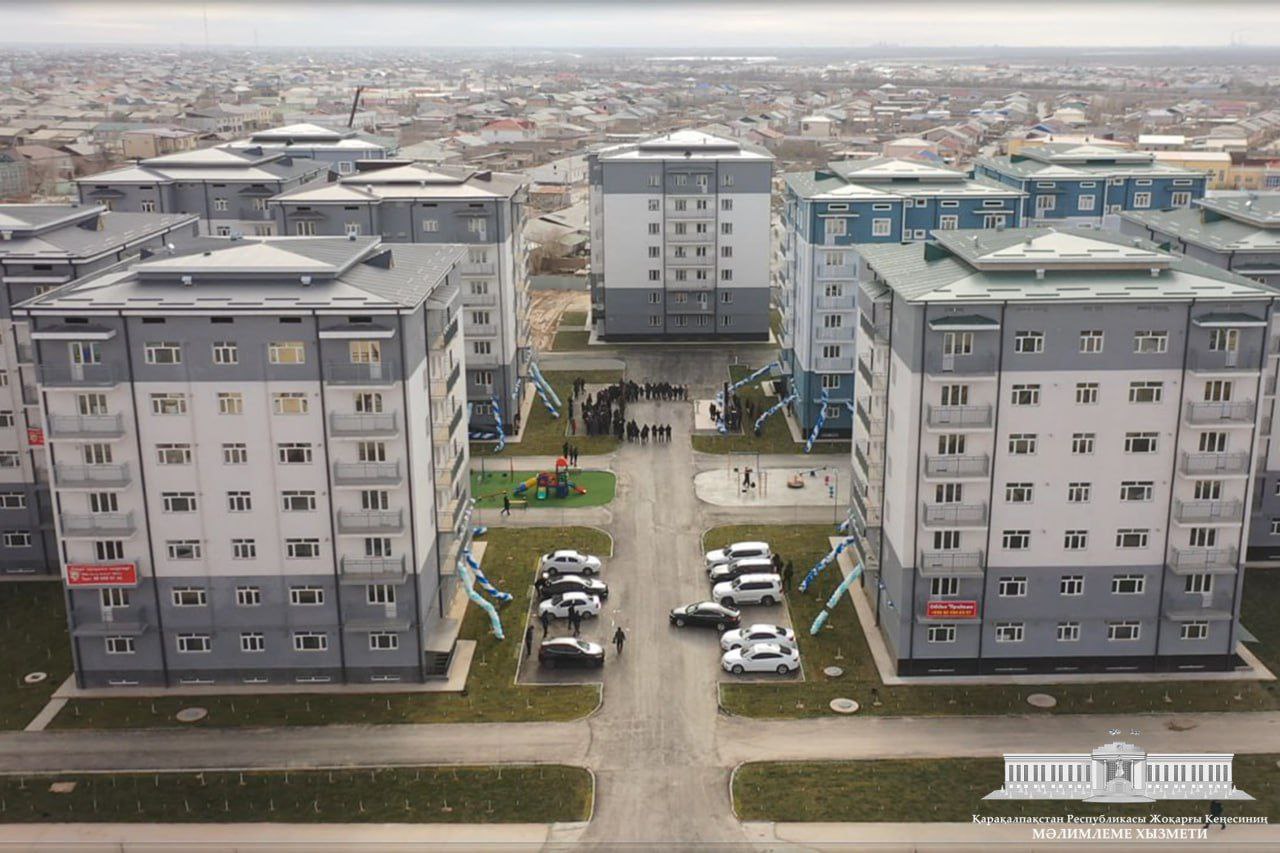 Nókis qalası aymaǵında jańadan kóp qabatlı 10 turaq jay paydalanıwǵa tapsırıldı