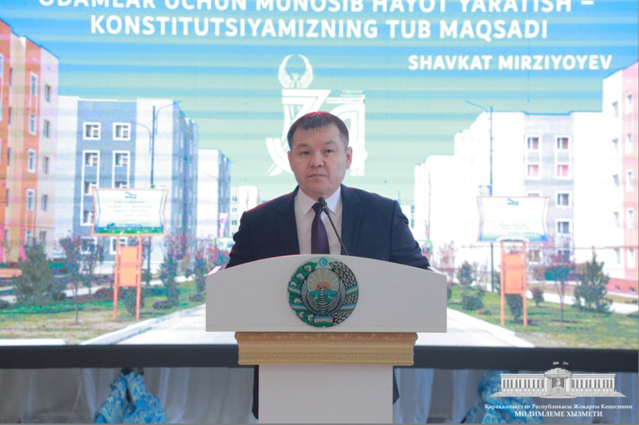 Qaraqalpaqstan Respublikası Joqarǵı Keńesiniń Baslıǵı Amanbay Orınbaev Beruniy rayonındaǵı “Nayman” awıl puqaralar jıyınında boldı