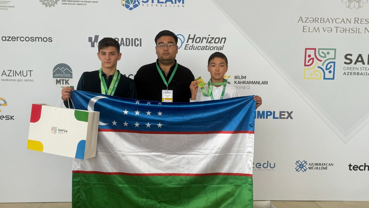 Nókis qalasındaǵı Prezident mektebi oqıwshıları Xalıqaralıq STEAM Ázerbayjan festivalında altın medal jeńimpazı boldı