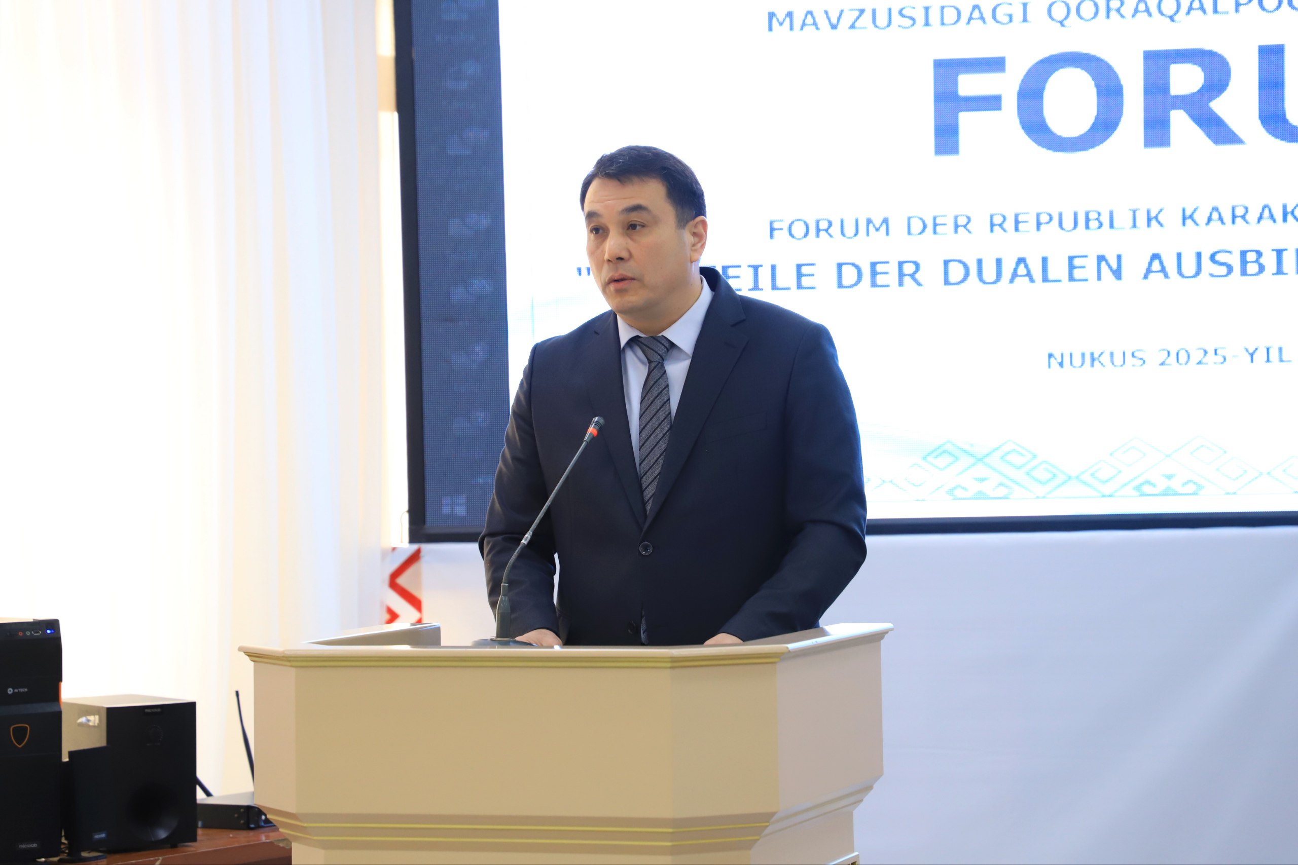 Nukusda ilk bor dual ta'limni tashkil etishning ahamiyatiga bag'ishlangan respublika forumi tashkil etildi